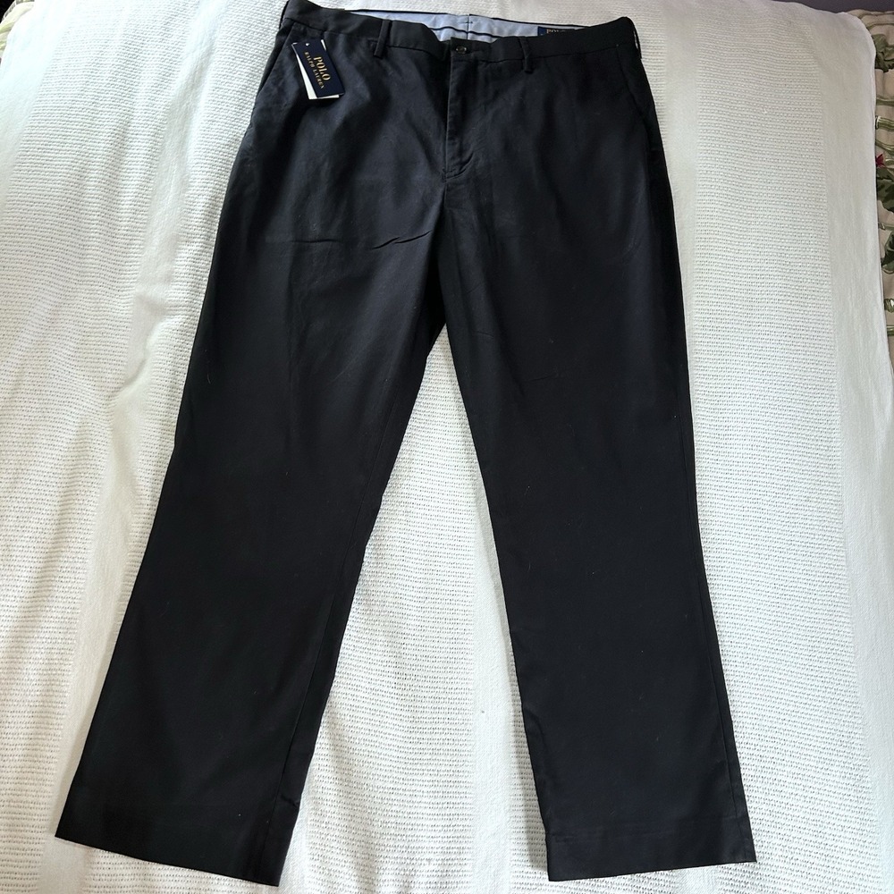 New Polo Ralph Lauren Men's Navy Stretch Classic Fit Chino's 38/30